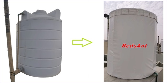 water tank insulation jacket