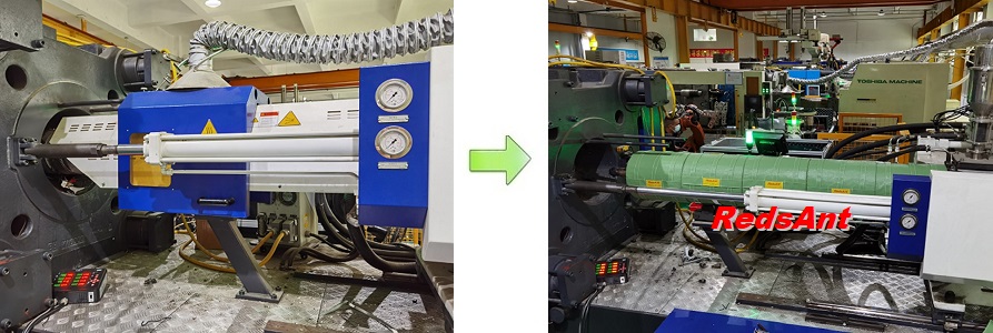 insulation cover for injection barrel