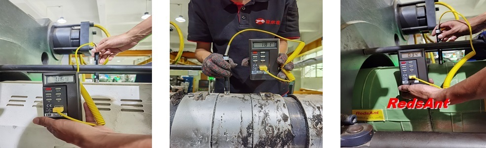 power consumption test of injetion barrel