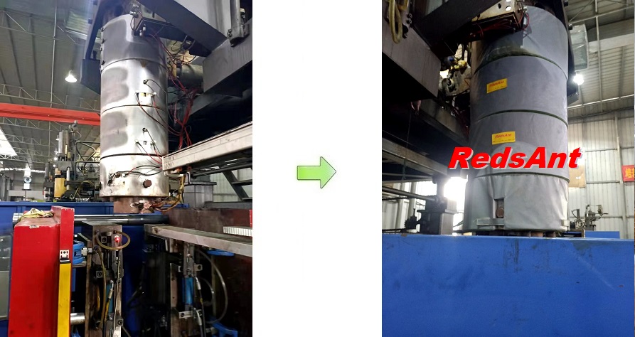 Heater insulation jacket for plastic machine